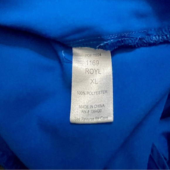 Zavate Royal Blue Scrub Set XL Refined Jogger Pant 3060 Elevated TuckIn Top 1169 - Picture 5 of 7